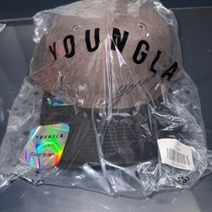 YoungLA Cap Brown and Black